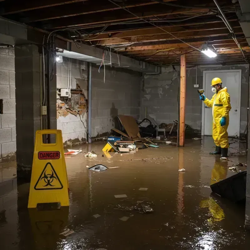 Flooded Basement Electrical Hazard in Cabool, MO Property